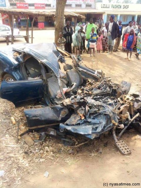 The car that UDF officials weretravelling  in:  Fatality