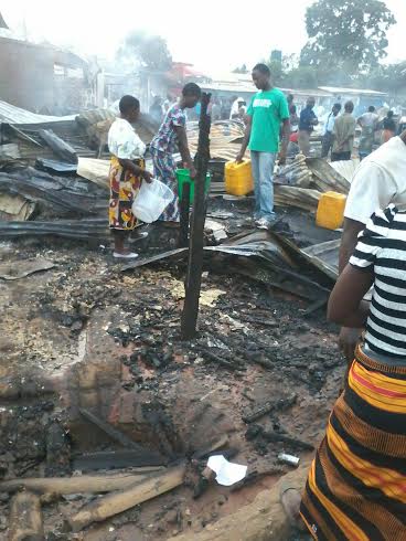 Fire gutted Kasungu market