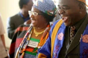 Chief Kwataine with President Joyce Banda: Wants to take safe-motherhood to another level