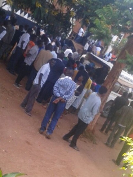 Police arrested suspects at Likuni Catholic church
