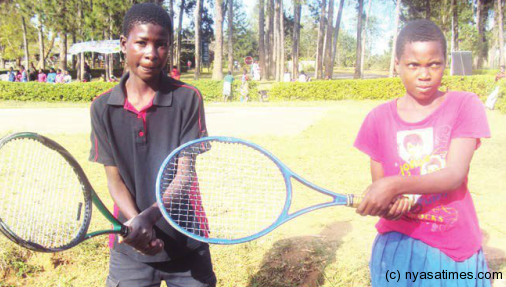 Lamesh (Left) and Linda: To play in Kenya