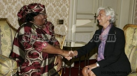 President Banda with IMF chief