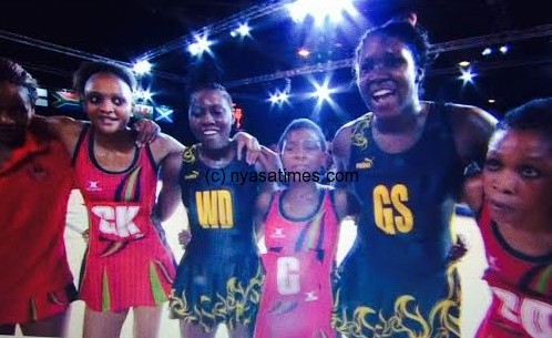 Malawi Queens and Jamaica Sunshine girls after the match