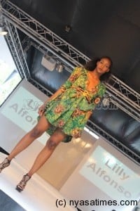 One of  Alfonso's design on London's catwalk