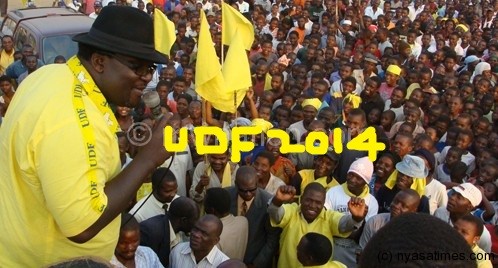 Lucius Banda; UDF all the way
