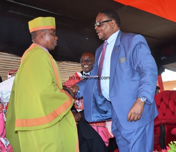 President Mutharika congratulates TA Ngongoliwa