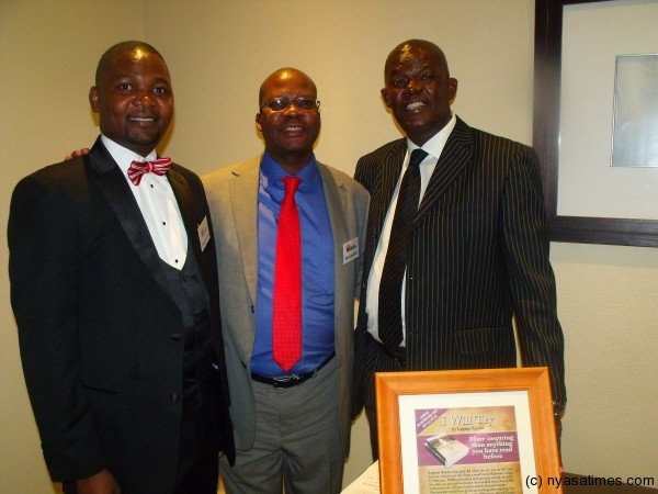 Bright Malopa,Director of celemonies and CEO of South african writers Association and Phil Mollefe Chairman of Rivonia Media group