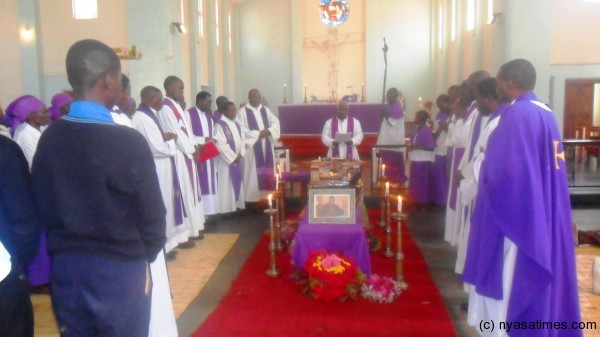Funeral Mass for Bro Chunga at Zomba Cathederal