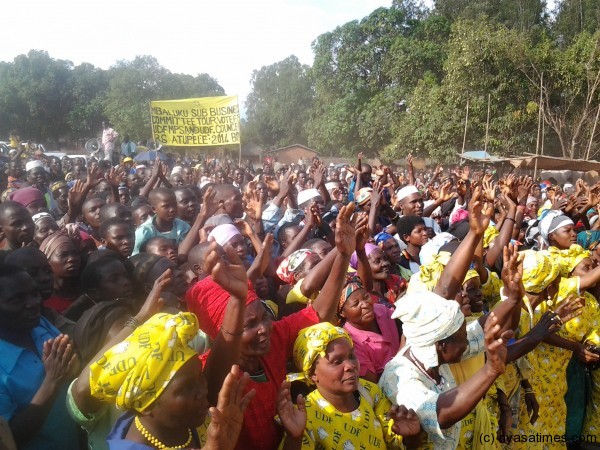 UDF supporters at Mbaluku in Mnagohci