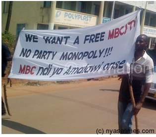 Free MBC so that opposition political parties and other stakeholders have access to the station..-Photo NPL