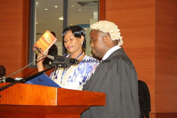 Chilenje Taking an oath as MP