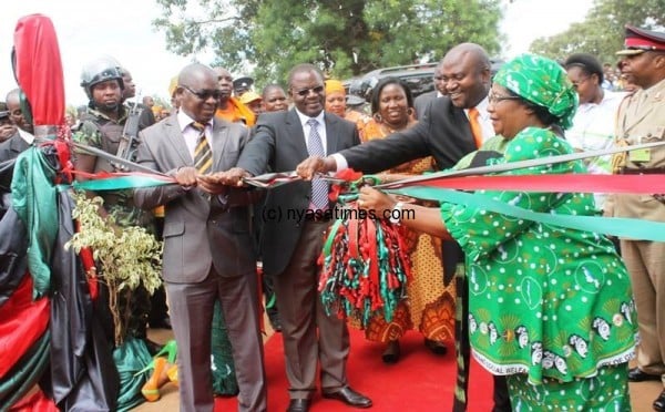 President Banda officially opening