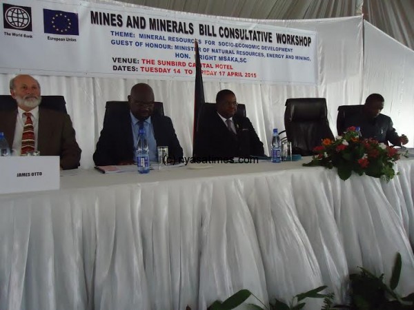 Msaka with other stakeholders at the meeting