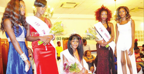 Miss Blantyre seated and her princesses: We are not whores