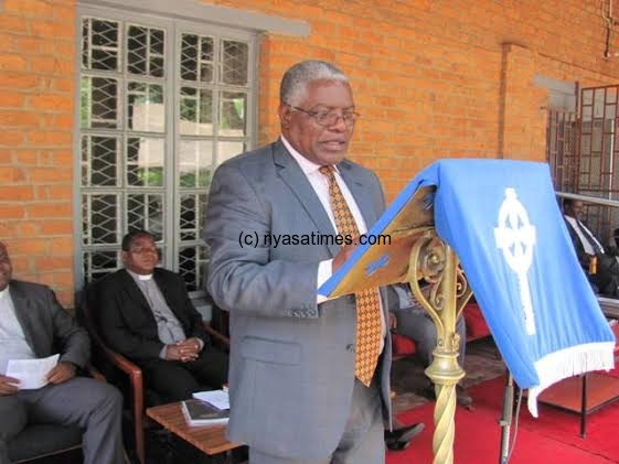 Mpinganjira making his speed at the synod radio launch