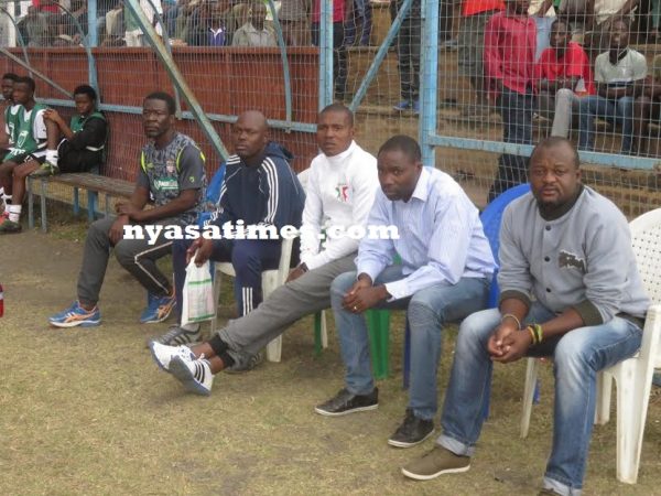  Mponda, his technical team watch helpessly from the bench