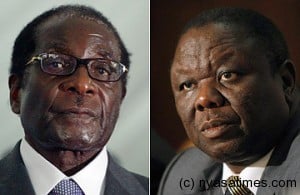 President Robert Mugabe and rival Morgan Tsvangirai, 