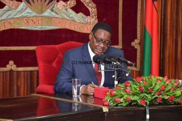 President Mutharika:  His ssets documents being sought