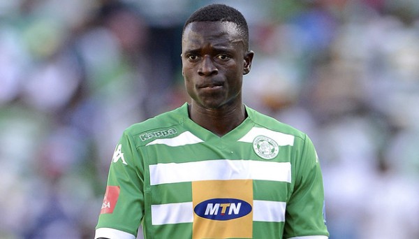 Limbikani Mzava from Bloemfontein Celtic FC. during the Absa Premiership match between Bloemfontein Celtic FC and Platinum Stars at the Free State Stadium  on 1 March 2015. ©Gerhard Steenkamp/BackpagePix