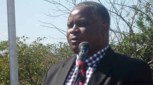 MP Nnesa speaking at Chief Nkaya's coronation