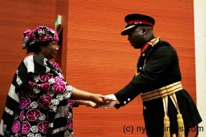 Odillo hands over sowrd of power to President Banda: This was a turning point for Malawi last year