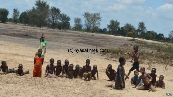 Once a maize field, the area has now turned into a play area for children in Malawi southern district of Phalombe. (Lameck Masina for VOA News)