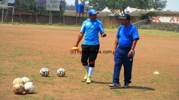 Wanderers technical panell Phiri and Yasin Osman plotting derby win.- Photo Jeromy Kadewere