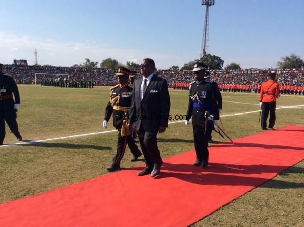 President Mutharika at the celebrations