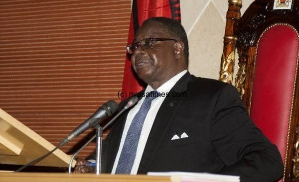 Mutharika:  Information bill will be tabled