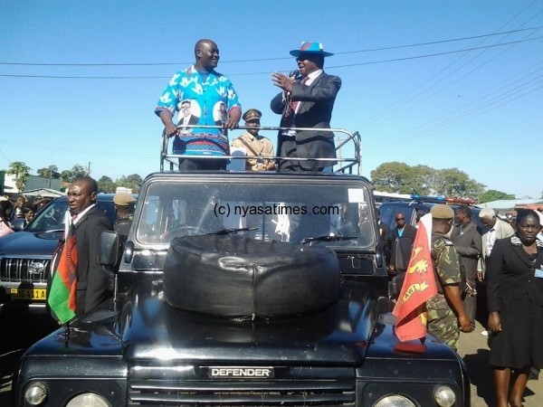 Mutharika: On Presidential  whitsle stop 