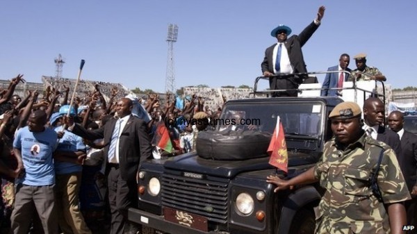 Mutharika riding  wave of presidential support