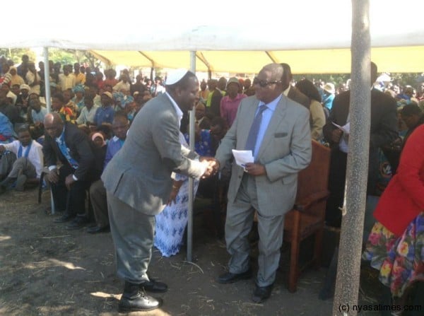 Peter Mutharika and Mulli at the Anglican function