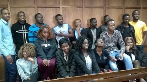 Poly students in court