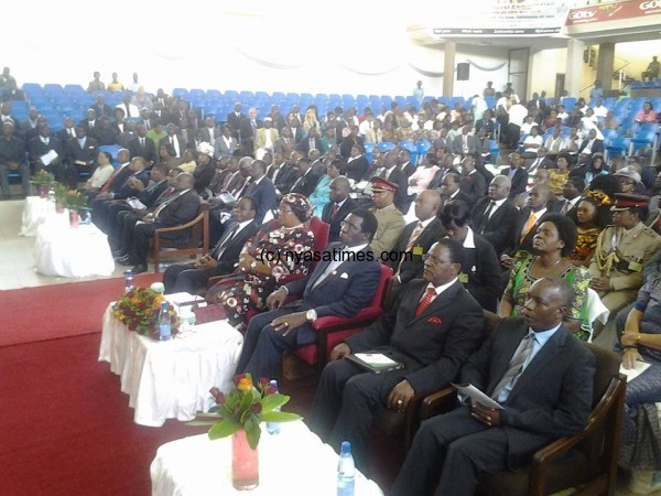 Leaders during the national prayers