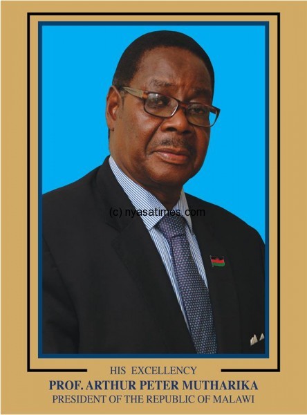 The portrait of President Mutharika