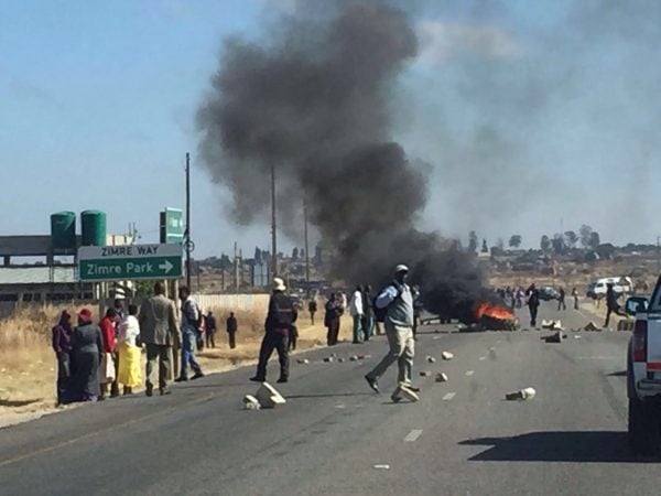 Riots have rocked the Zimbabwean capital, Harare