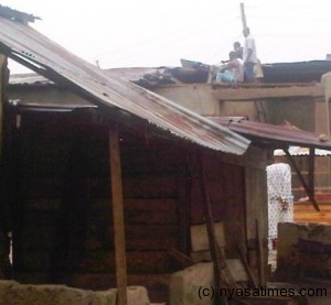 Disaster: Roofs blown