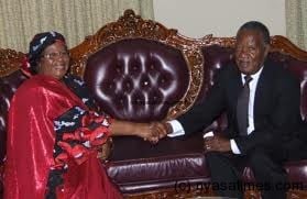 President Sata with Malawi's President Banda: Help each other
