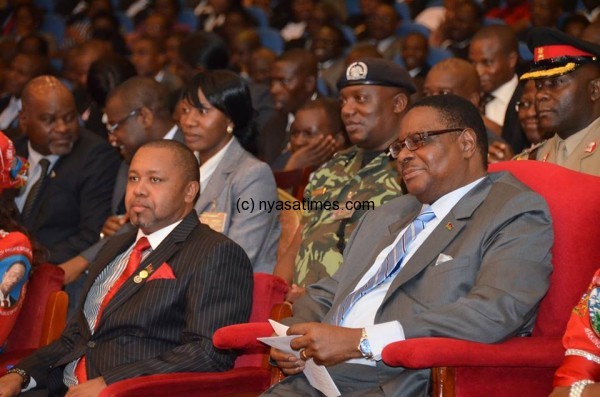 President Mutharika to stick with one vice president Saulos Chilima
