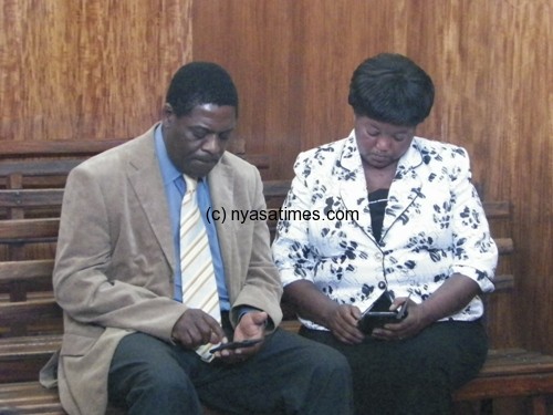 For better and for jail: Senzani and her husband in court before seperating for prison sentence