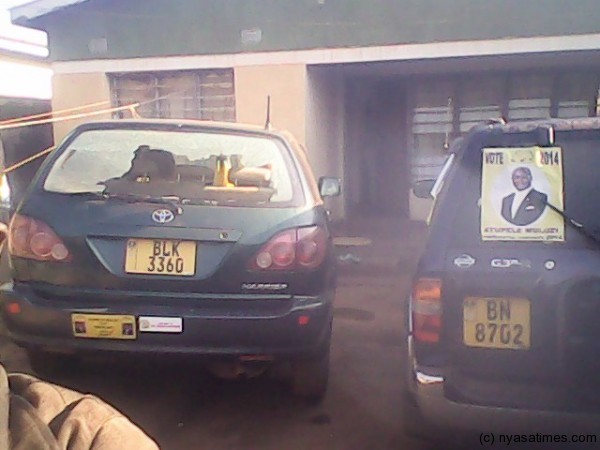 Thugs smashed Ngwira's cars