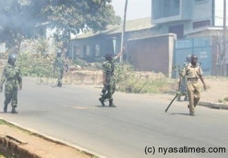 Police had skirmishes with villagers