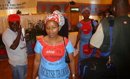 Community TB awareness event in Malawi