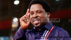 Prophet TB Joshua: Famous for prophesying many global events including the death of Bingu wa Mutharika