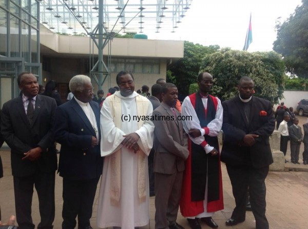 The officiating clergy at the National prayers
