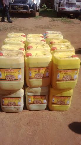 The cooking oil confiscated by police