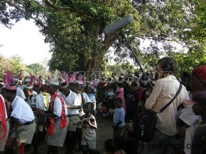 Tonga people with their Malipenga dance