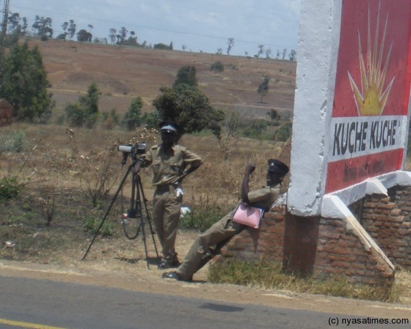 Road camera: Malawi traffic police