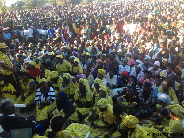 Crowds that attended UDF rally in Salima