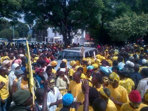 UDF supporters came out in large numbers to support Atupele